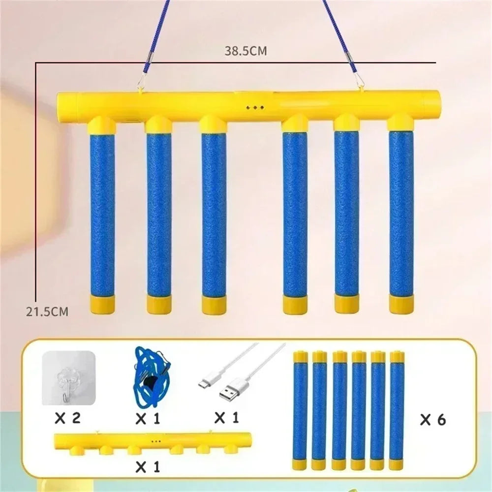 Reflex Drop Sticks Challenge Game for Hand-Eye Coordination and Reaction Training - Adjustable Speed Catching Stick for All Ages