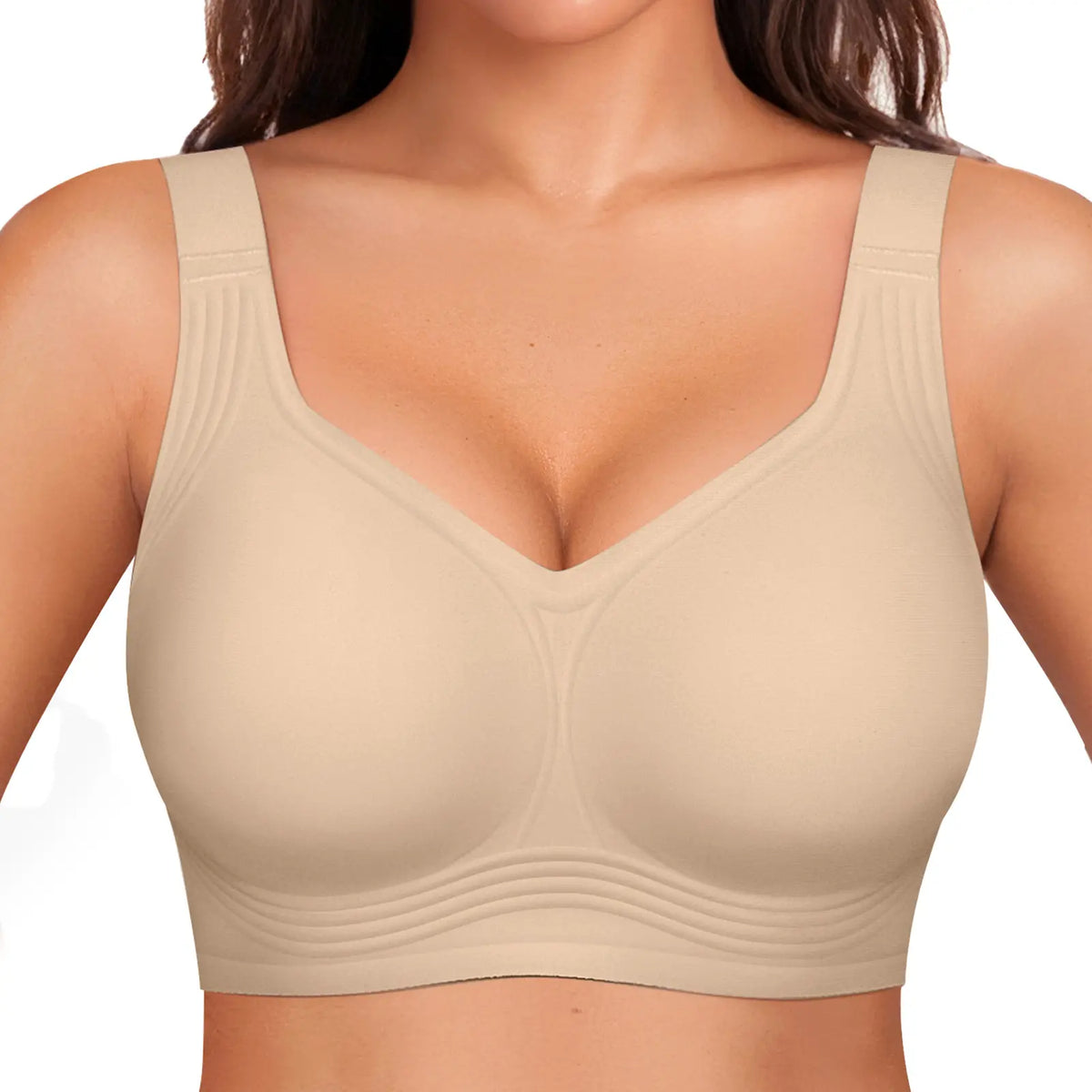 Experience Unmatched Comfort with OEAK Women's Wirefree Full Coverage Jelly Bras - The Perfect Everyday Padded T-Shirt Bra