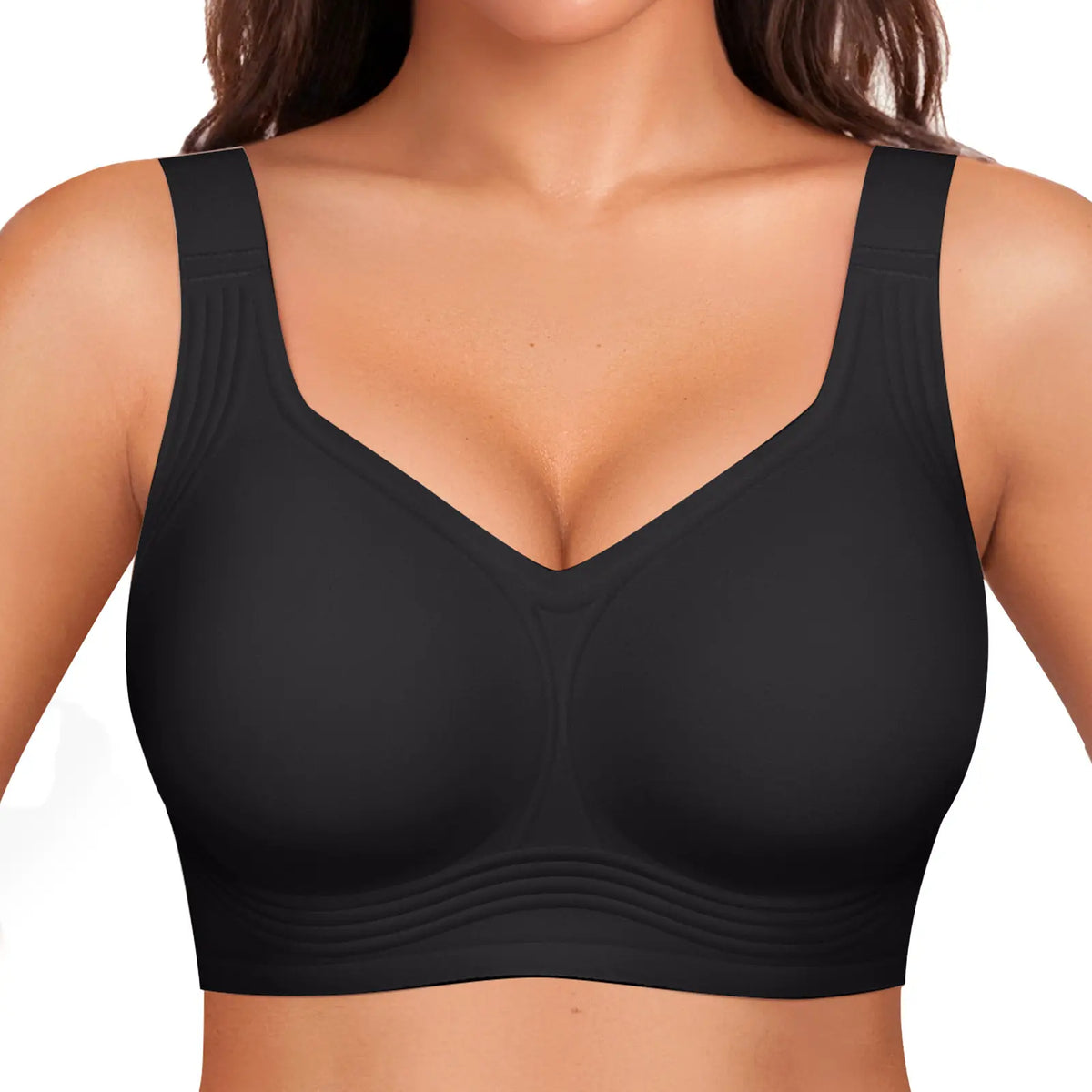 Experience Unmatched Comfort with OEAK Women's Wirefree Full Coverage Jelly Bras - The Perfect Everyday Padded T-Shirt Bra