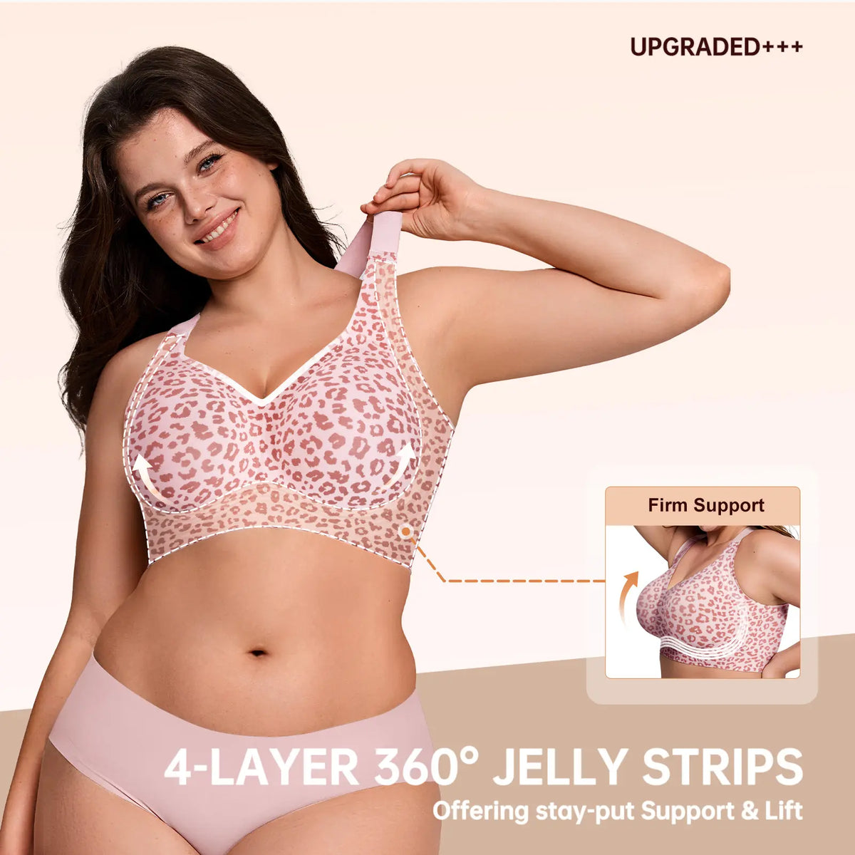 Experience Unmatched Comfort with OEAK Women's Wirefree Full Coverage Jelly Bras - The Perfect Everyday Padded T-Shirt Bra