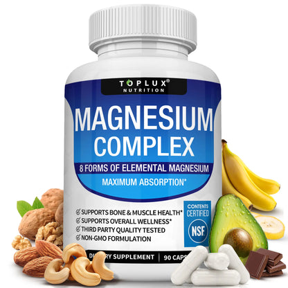 Toplux Magnesium Complex 8 Essential Magnesium Supplement