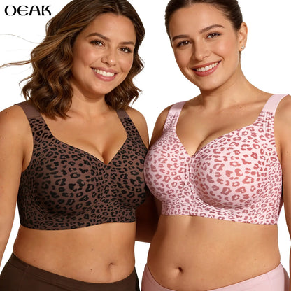 Experience Unmatched Comfort with OEAK Women's Wirefree Full Coverage Jelly Bras - The Perfect Everyday Padded T-Shirt Bra